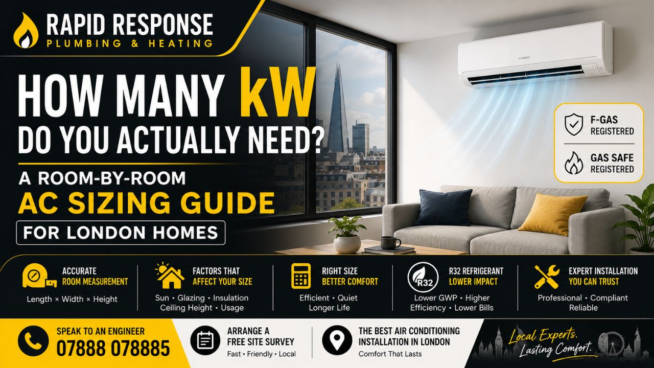Air Conditioning Size London: Room-by-Room kW Guide
