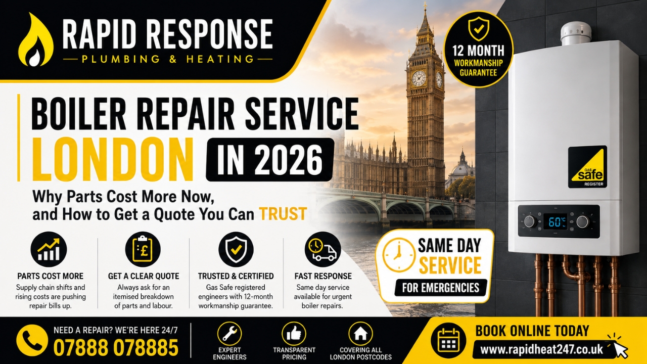 Gas Safe engineer carrying out boiler repair service London home